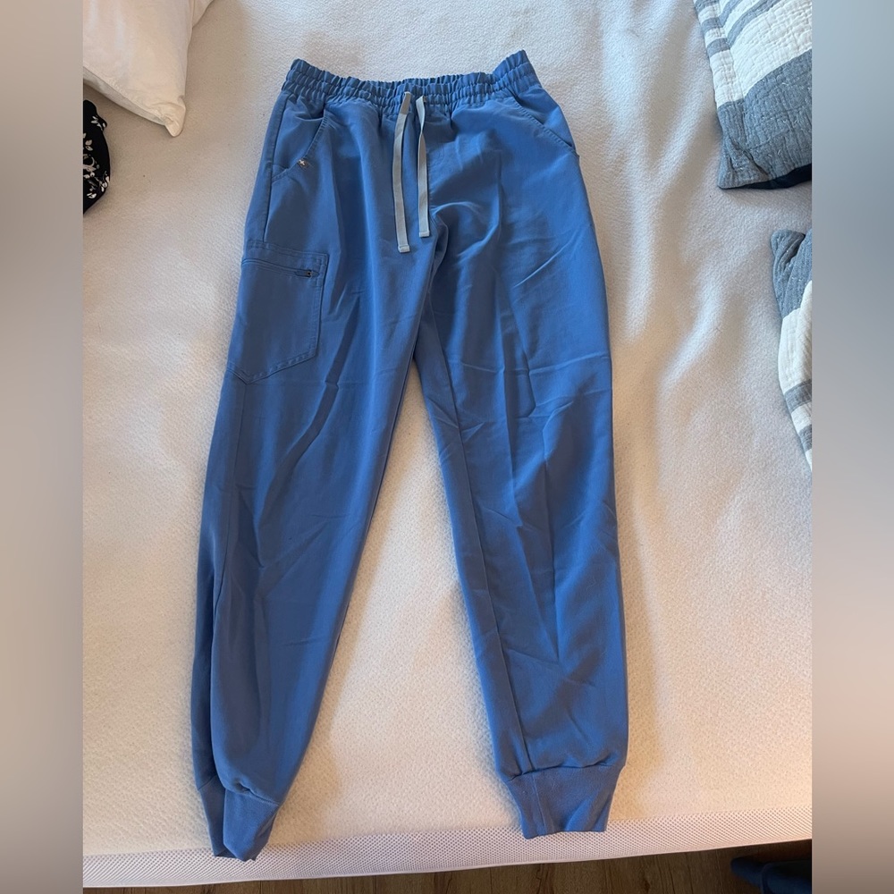 FIGS light blue joggers